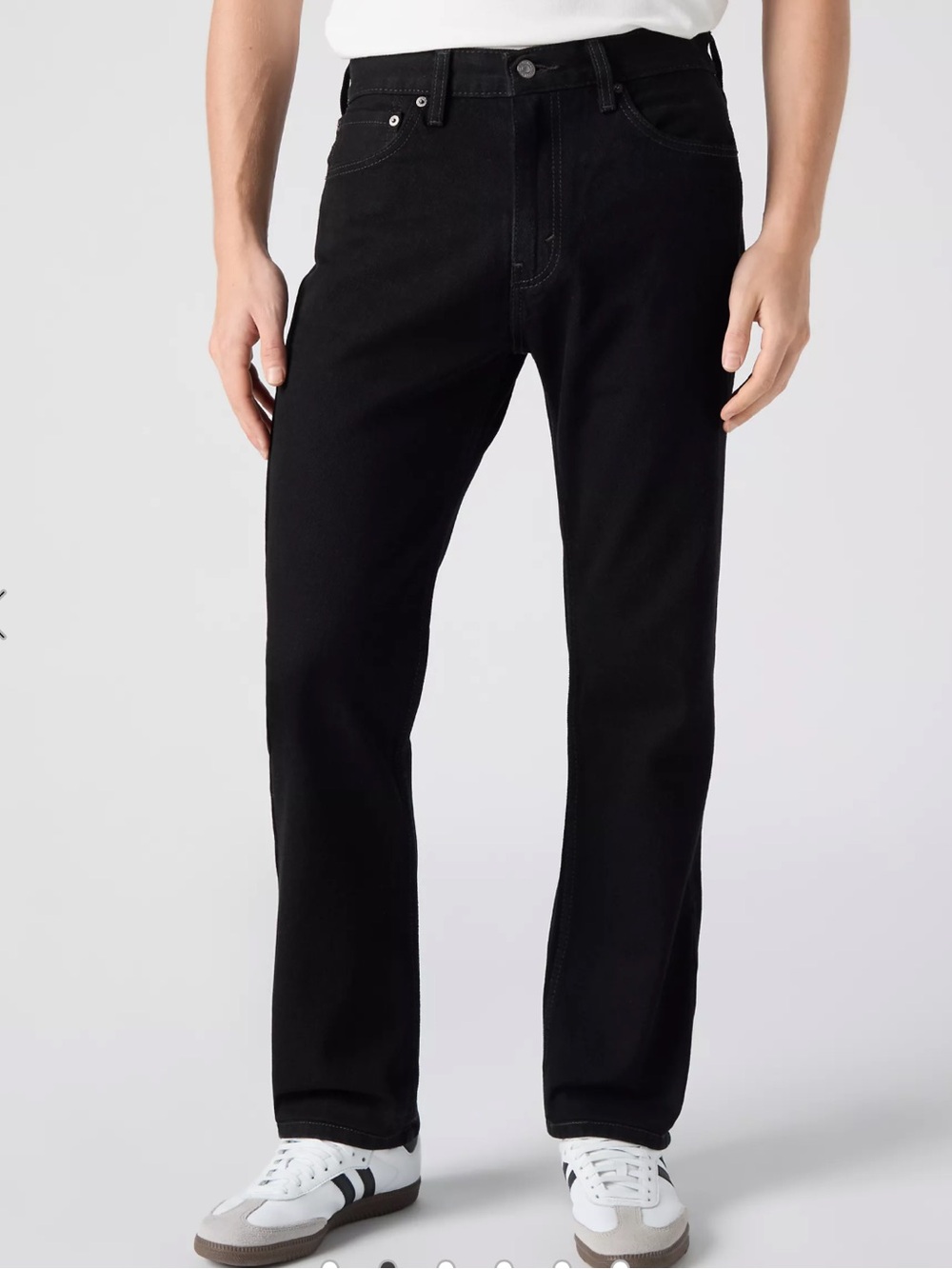 Levi's Men's Black 505 Regular Straight Jeans
